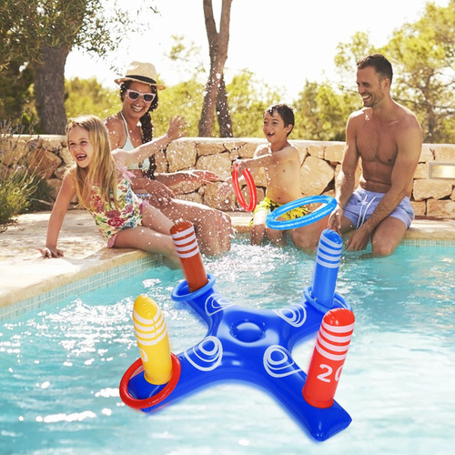 Juguetes Inflables Para Juegos De Piscina Flotante Con 4 Pie