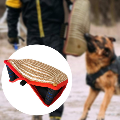 Hjq Almohadilla De Entrenamiento For Perros, Mangas Rojas