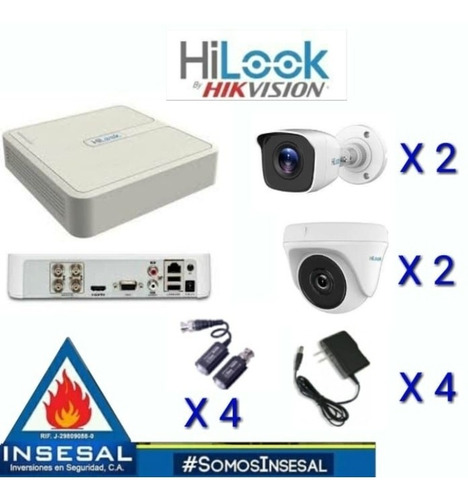 Kit 4 6 8 16 Cámaras Seguridad Hilook Hikvision Hd 720p Dvr