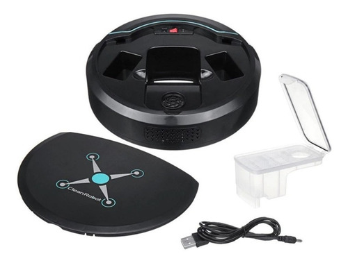 Robot Clean Aspiradora Automática Recargable Dust Suction Color Negro