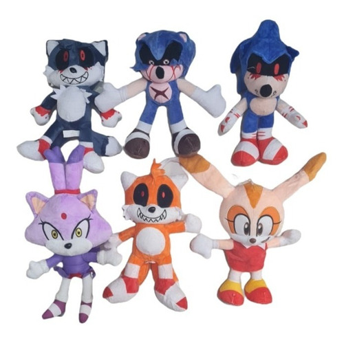 Set Peluches  Sonic.exe 25 Cm Aprox