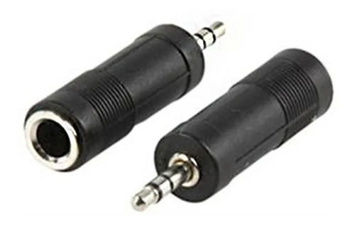 Imagen 2 de 7 de Ficha Adapatador Plug Stereo 6,5 A Miniplug Stereo 3,5