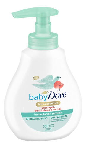 Pack Jabón Líquido Corporal Dove Baby Humectación Sensible 2