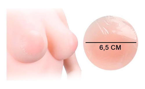 Protetor De Silicone Aureola Seios Bicos 6,5 Cm