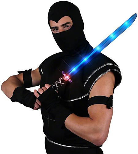 Deluxe Ninja Led Ilumina Espada Con Activado Por Movimiento