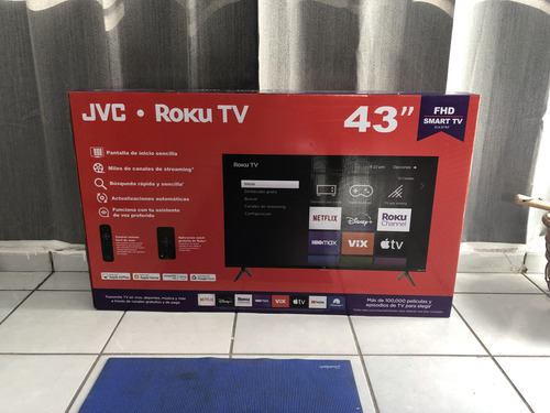 Pantalla Smart Tv Roku 43 Pulgadas. Marca Jvc. Nueva.