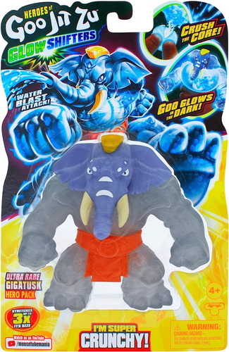 Heroes Of Goo Jit Zu Gigatusk Glow Shifters Ultra Raro