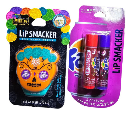 Lip Smacker Pack De 2 Unidades Diferentes Modelos Original