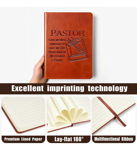 Whlbhg Regalos Para Pastor, Cuaderno De Cuero Para Pastor, .