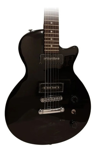 Guitarra elétrica preta brilhante SX EE Series EE3J Les Paul de Tilo 2000 com escala de jacarandá
