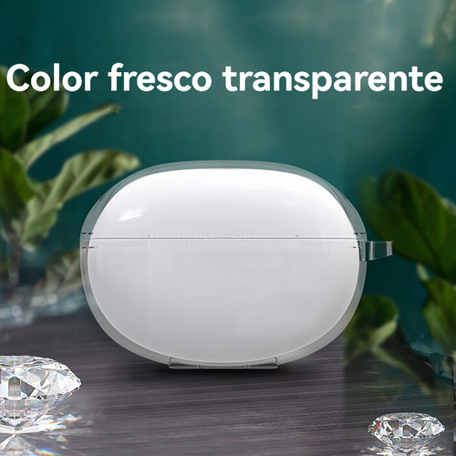 USDILU Funda Case Para Honor Earbuds X7i Color Transparente Cover Uso Rudo Tpu Protector Carcasa Espesamiento