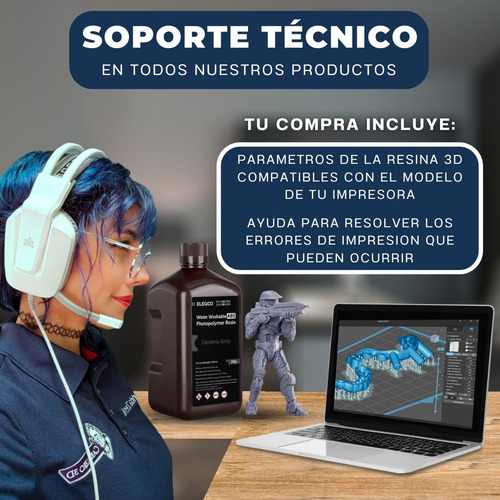 Impresora 3d Resina Abs Like Lavable En Agua Alta Resolucion