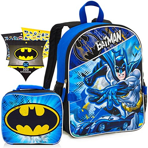 Batman Mochila Y Caja De Almuerzo Para Niños  3 Pc Zrwly