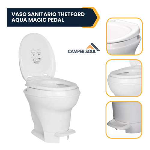 Vaso Sanitario Thetford Aqua Magic Pedal Motorhome Trailer