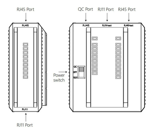 Multi Network Tester 3 Rj45 +1 Rj11 Port Support Poe Switch