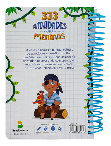 333 Atividades...meninos (esp), De Little Pearl Books. Editorial Brasileitura, Capa Mole, Edição 1 Em Português, 2025