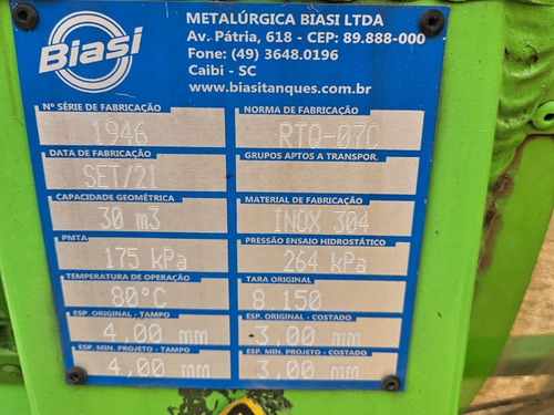 Semi-reboque Biasi Carreta Tanque Isotermico 21/21