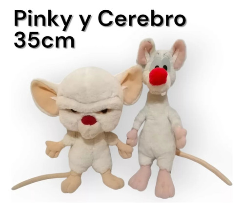Pinky Y Cerebro - Peluche Retro Vintage - Animaniacs M2
