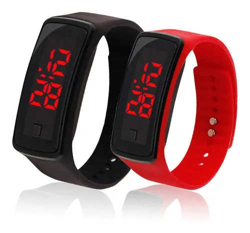 Reloj Digital Deportivo Electr nico De Silicona Cuotas sin inter s