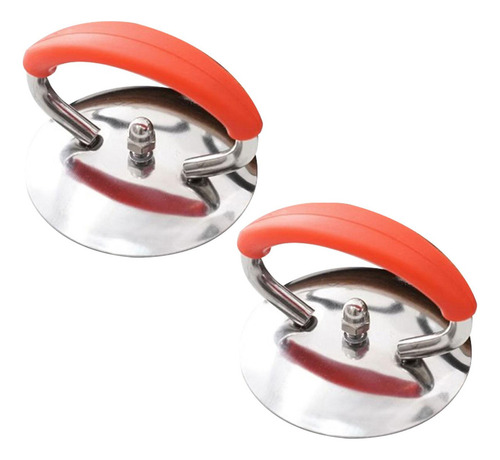 2 Piezas De Tapa Universal, Mango De Sujeción, Perilla Rojo