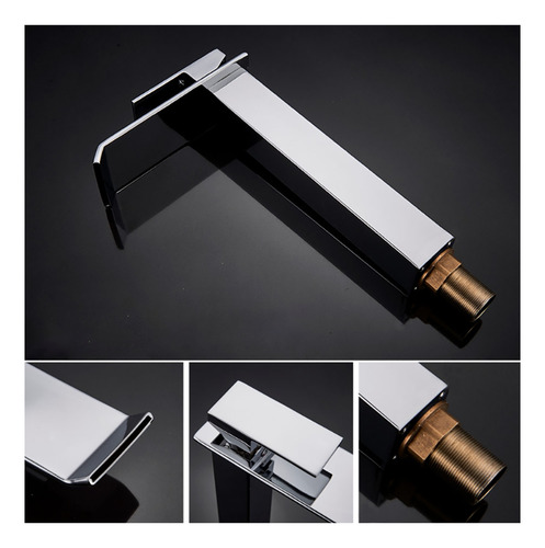 Grifo de baño Cascata Bica Alta Finish de una sola manija