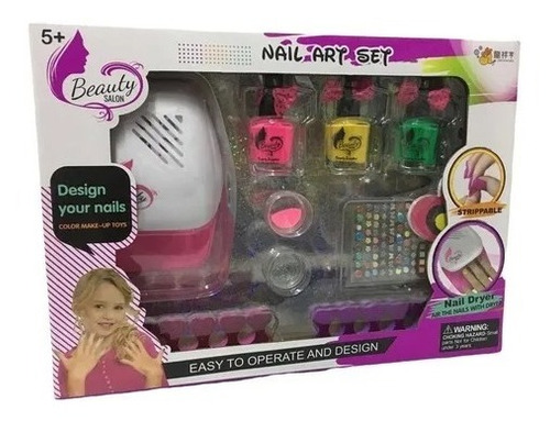 Kit/ Set De Uñas Para Niñas Juguete Con Accesorrios