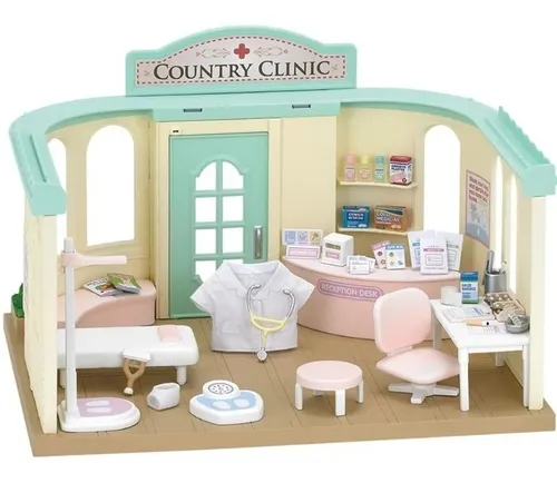 Sylvanian Families Clinica Rural Y Muebles 5096 Original Edu