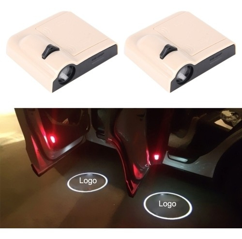 Puerta 2 Pcs Led Ghost Shadow Light Vehiculo Laser Gr