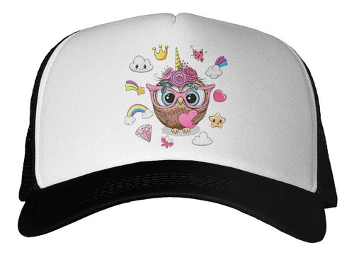 Gorra Owl Buho Lechuza Dibujo Diseño Lentes Art