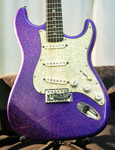 Fender Stratocaster De Luthier Sparkle Purple Rain Costanzo