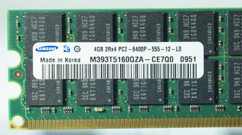 Memória Servidor 2rx4 Pc2-6400p 555-12 800mhz Samsung
