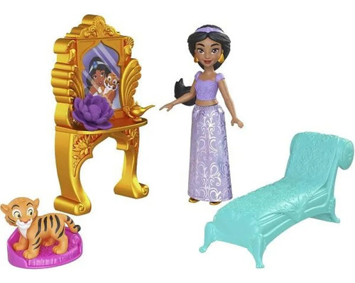 Muñeca Disney Princesas Dia De Aventura Jazmin Aladdin