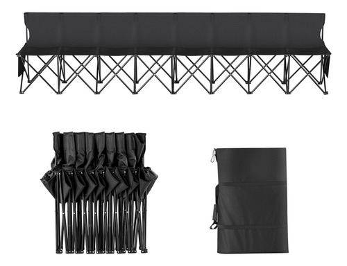Vevor Banco Plegable Portátil, Lateral Plegable De 8 Plazas