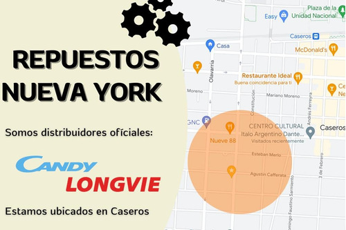 Imagen 3 de 3 de Placa Potencia Modulo Elect Lavarropas Candy Vita 108t-12
