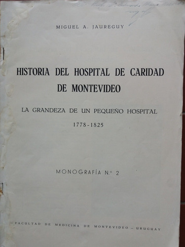 Revista Historia Hospital De Caridad Montevideo 1778-1825 