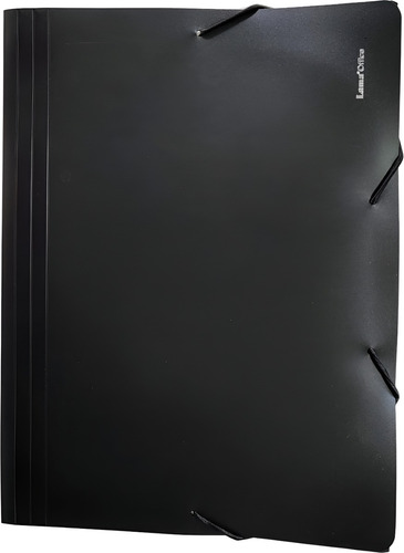Carpeta Clasificador Fuelle A4 12 Divisiones C/elastico Lama Negro