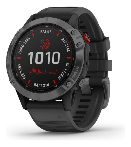 Reloj Garmin Fenix 6 Pro Solar Multisport Con Gps, Color Gri