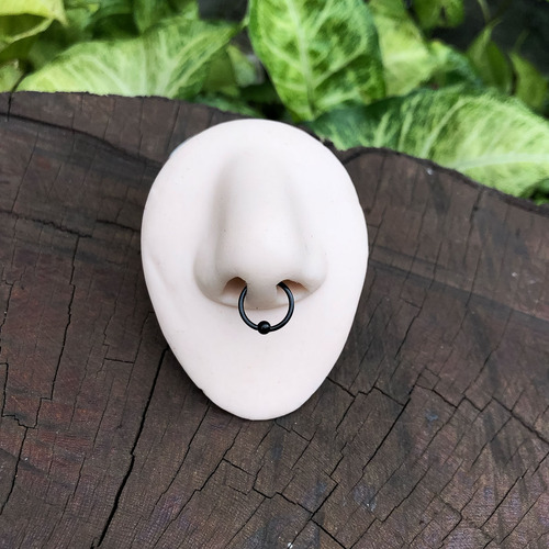 Piercing Argola Captive Septo Aço Inox Unissex Antialérgico