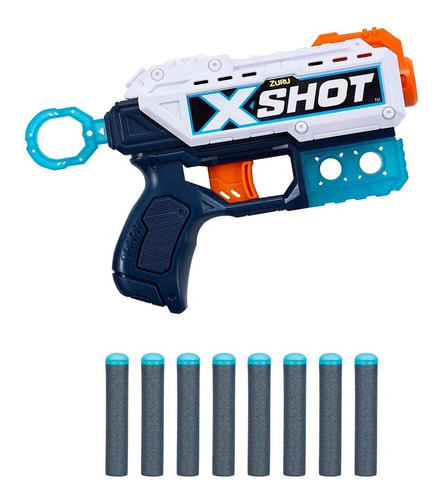 Imagen 4 de 4 de Pistola X-shot Lanza Dardos 20mts Kickback 8 Dardos