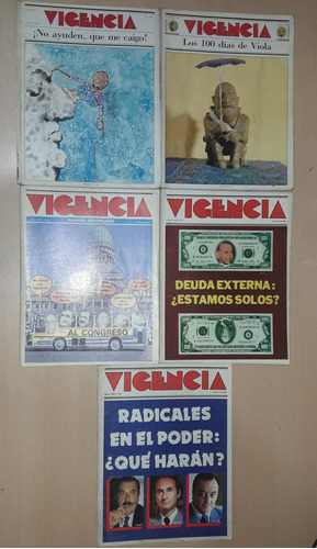 Lote De 5 Revistas Vigencia Leer Descripción