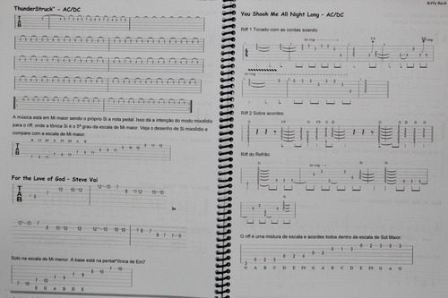 Livros Violão Guitarra 3 Volumes- Riffs 1 E 2 E Técnicas 1