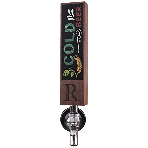 Monogrammed R Wood Beer Tap Handle For Home Brew Kegera...