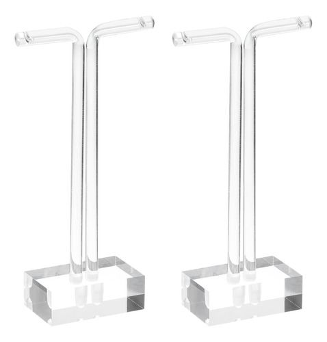 2pcs T Bar Earring Display Stand, 5  Height Acrylic Earrings