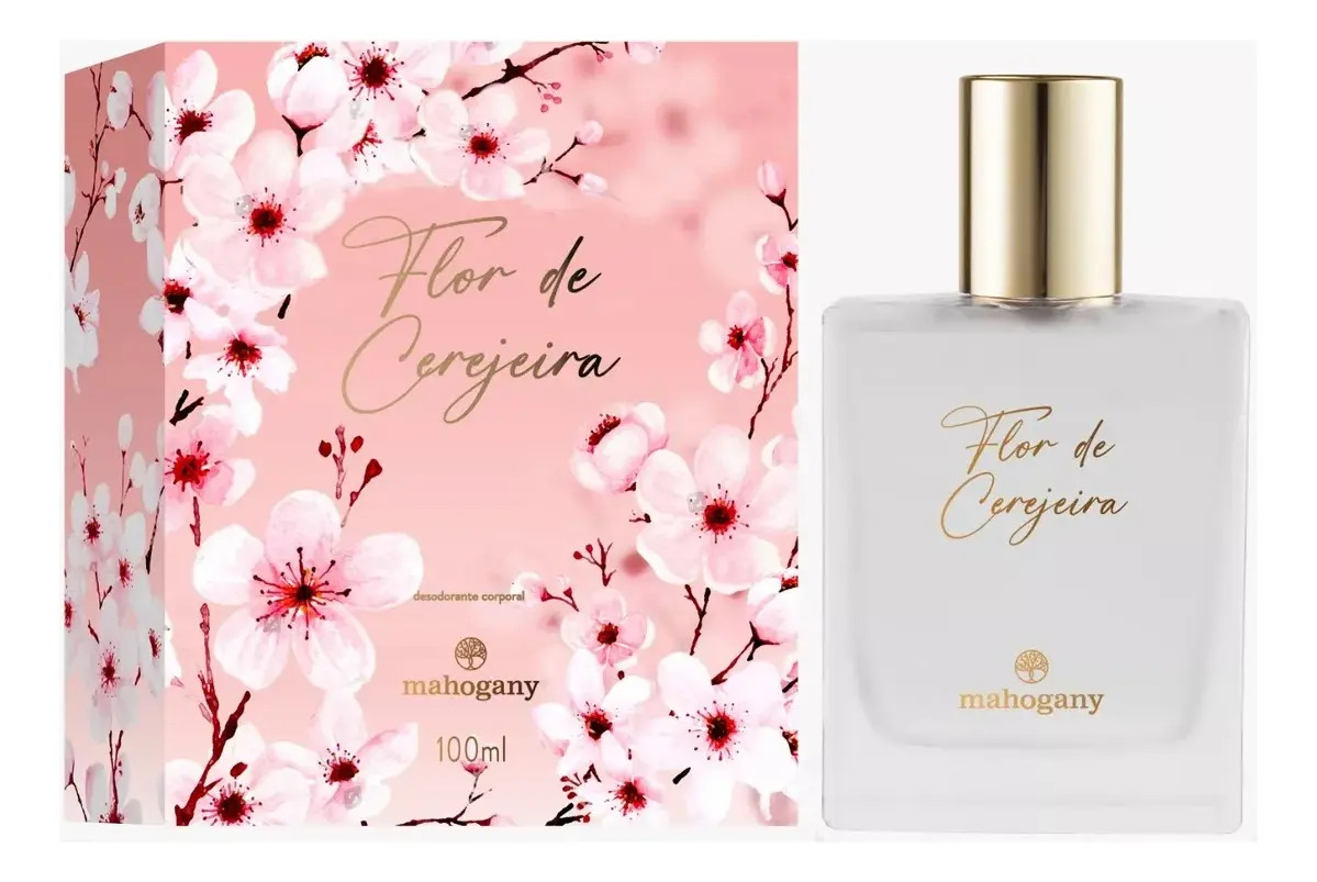 Fragrância Perfume Feminino Flor De Cerejeira 100ml Mahogany