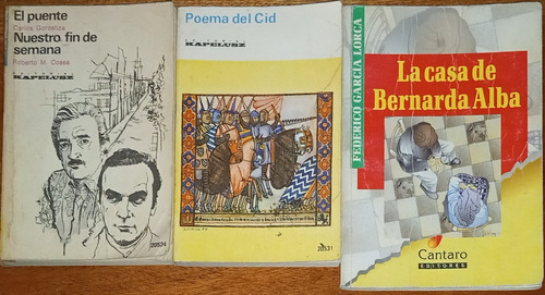 Casa De Bernarda Alba/ Poemas Del Cid/ El Puente- Kapeluzs 