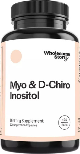 Wholesome Story Myo & D Chiro Inositol Suplemento 120 Cap Sabor Sin Sabor