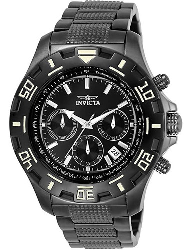 Reloj Invicta 6412 Negro, Gunmetal Hombre Chrnometer Water Color de la correa Negro Color del fondo Negro