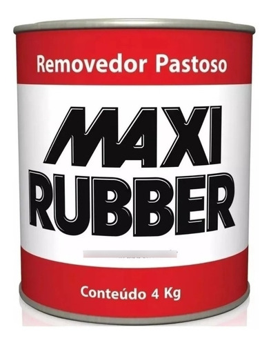 Removedor De Tinta Pastoso Maxi Rubber 4kg