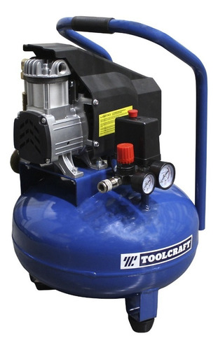 Compresor De Aire Portátil 1.5hp 24l Toolcraft Tc5293