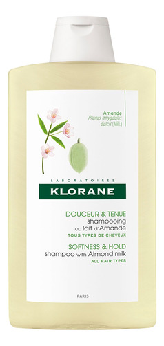 Shampoo Klorane Almendras en frasco de 400mL por 1 unidad